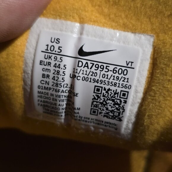 Nike Waffle One Active Fuchsia Men’s Size 10.5 Gold Black DA7995-600 - Picture 9 of 9